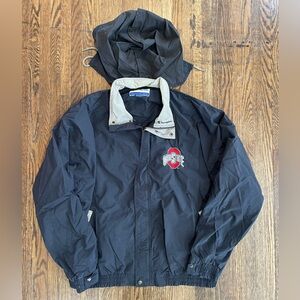 Vintage Champion Ohio State University Zip Up Windbreaker Jacket OSU VTG